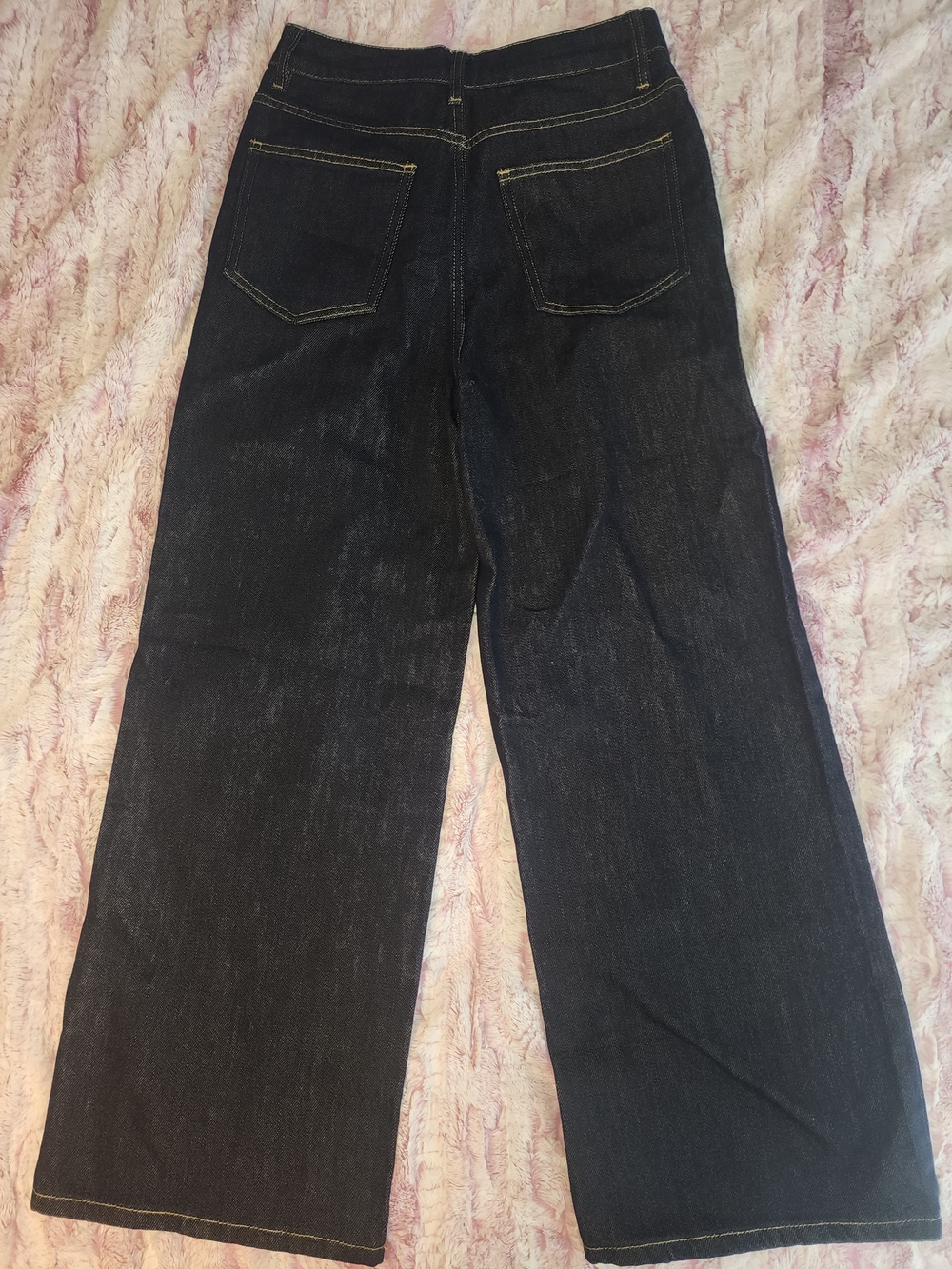 COMMENSE Dark WASH Blue Wide-Leg Jeans - Picture 6 of 8